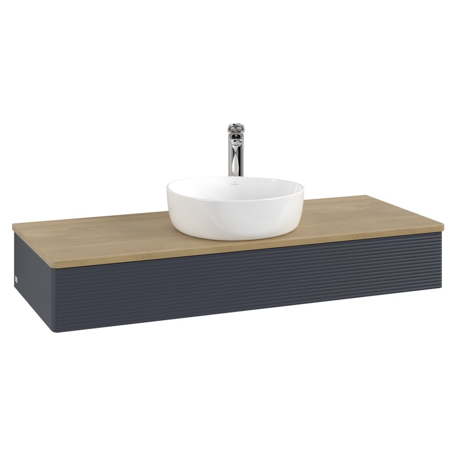 Élément inférieur  Antao
120 x 19 x 50 cm
élément de tiroir, 1&nbsp;tiroir
avec siphon gain de place
avec matériel de fixation
pour 1 lavabo à poser 101037/101039/234171
recouvrement Honey Oak, 1 trou pour robinet