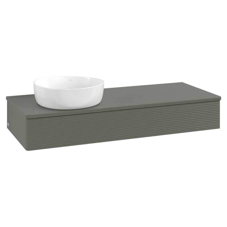 Élément inférieur  Antao
120 x 19 x 50 cm
élément de tiroir, 1&nbsp;tiroir
lavabo à gauche
avec siphon gain de place
avec matériel de fixation
pour 1 lavabo à poser 234171/234172/234173
recouvrement sans trou pour robinet