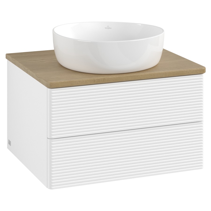 Élément inférieur  Antao
60 x 36 x 50 cm
élément de tiroir, 2&nbsp;tiroirs
avec siphon gain de place
avec matériel de fixation
pour 1 lavabo à poser 234182/234184/234185
recouvrement Honey Oak
sans trou pour robinet