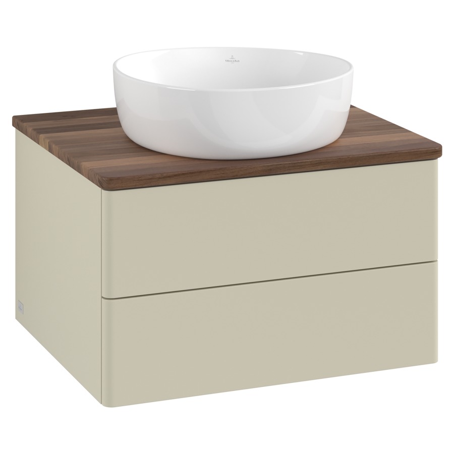 Élément inférieur  Antao
60 x 36 x 50 cm
élément de tiroir, 2&nbsp;tiroirs
avec siphon gain de place
avec matériel de fixation
pour 1 lavabo à poser 234182/234184/234185
recouvrement Warm Walnut
sans trou pour robinet