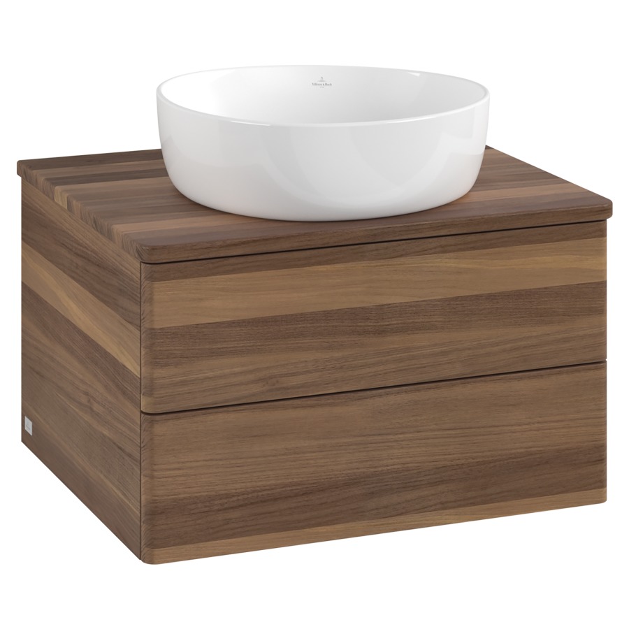 Élément inférieur  Antao
60 x 36 x 50 cm
élément de tiroir, 2&nbsp;tiroirs
avec siphon gain de place
avec matériel de fixation
pour 1 lavabo à poser 234182/234184/234185
recouvrement Warm Walnut
sans trou pour robinet