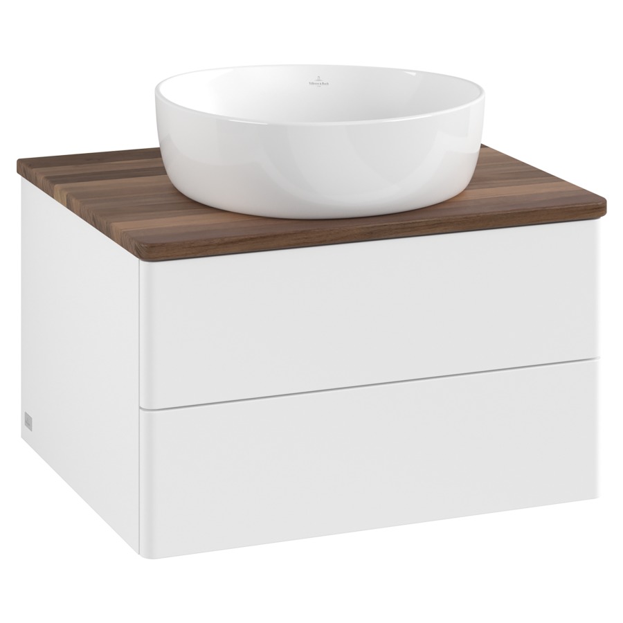 Élément inférieur  Antao
60 x 36 x 50 cm
élément de tiroir, 2&nbsp;tiroirs
avec siphon gain de place
avec matériel de fixation
pour 1 lavabo à poser 234182/234184/234185
recouvrement Warm Walnut
sans trou pour robinet