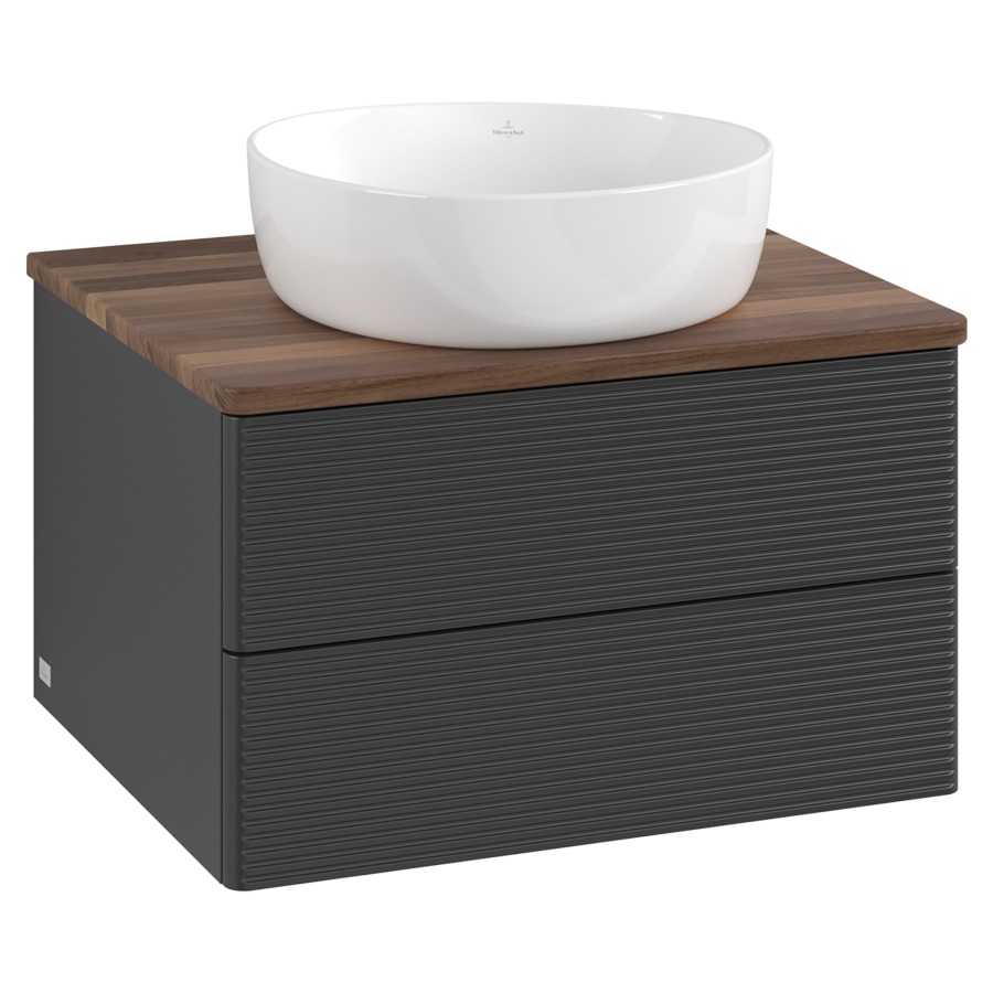 Élément inférieur  Antao
60 x 36 x 50 cm
élément de tiroir, 2&nbsp;tiroirs
avec siphon gain de place
avec matériel de fixation
pour 1 lavabo à poser 234182/234184/234185
recouvrement Warm Walnut
sans trou pour robinet