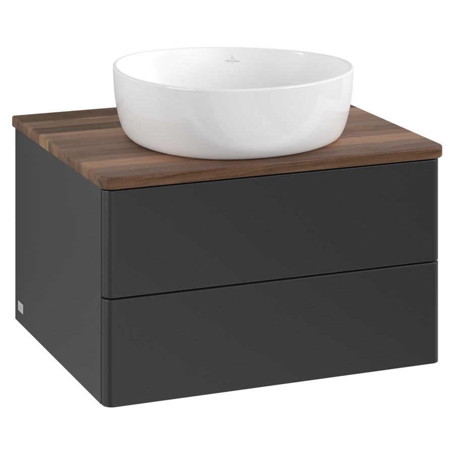 Élément inférieur  Antao
60 x 36 x 50 cm
élément de tiroir, 2&nbsp;tiroirs
avec siphon gain de place
avec matériel de fixation
pour 1 lavabo à poser 234182/234184/234185
recouvrement Warm Walnut
sans trou pour robinet