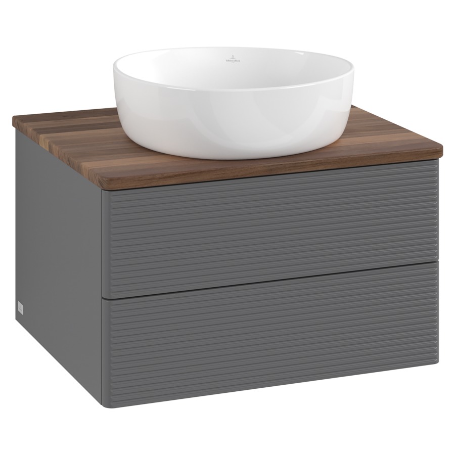 Élément inférieur  Antao
60 x 36 x 50 cm
élément de tiroir, 2&nbsp;tiroirs
avec siphon gain de place
avec matériel de fixation
pour 1 lavabo à poser 234182/234184/234185
recouvrement Warm Walnut
sans trou pour robinet