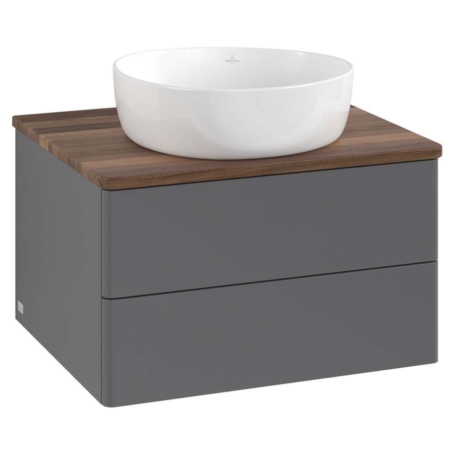 Élément inférieur  Antao
60 x 36 x 50 cm
élément de tiroir, 2&nbsp;tiroirs
avec siphon gain de place
avec matériel de fixation
pour 1 lavabo à poser 234182/234184/234185
recouvrement Warm Walnut
sans trou pour robinet