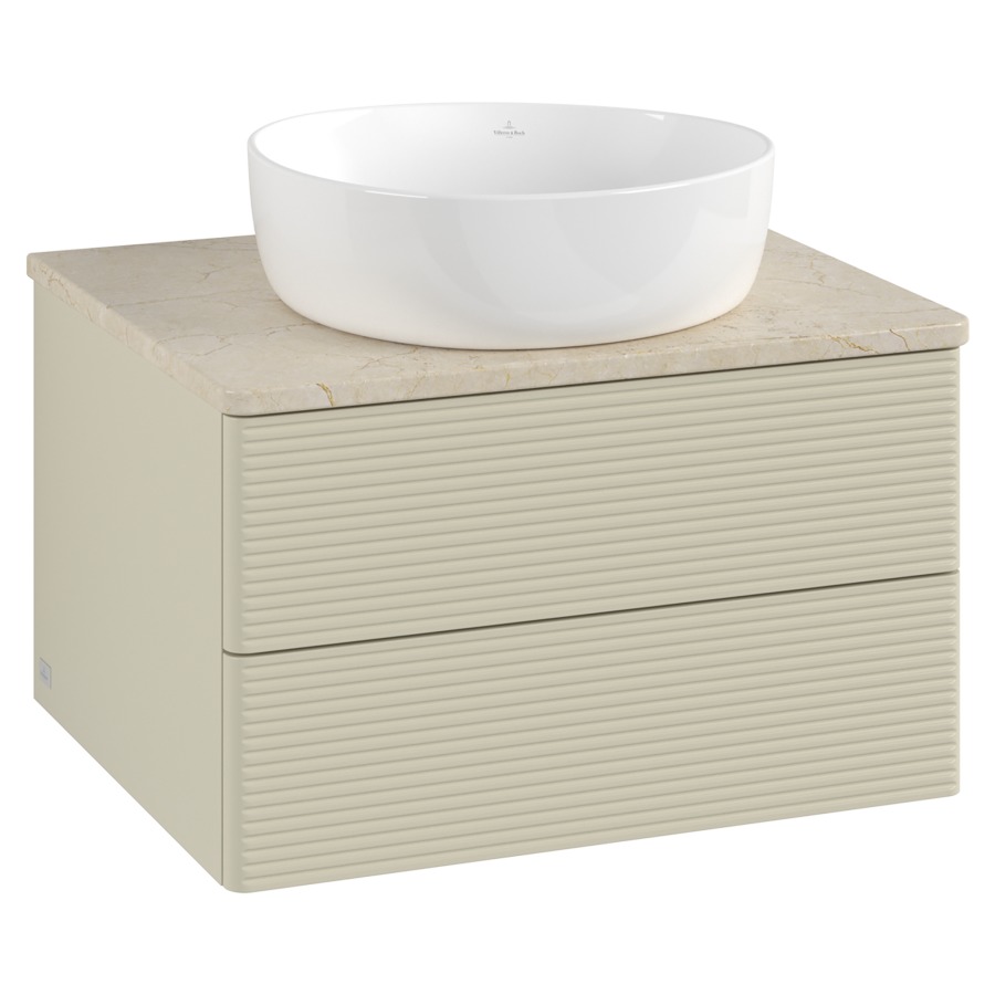 Élément inférieur  Antao
60 x 36 x 50 cm
élément de tiroir, 2&nbsp;tiroirs
avec siphon gain de place
avec matériel de fixation
pour 1 lavabo à poser 234182/234184/234185
recouvrement Botticino
sans trou pour robinet