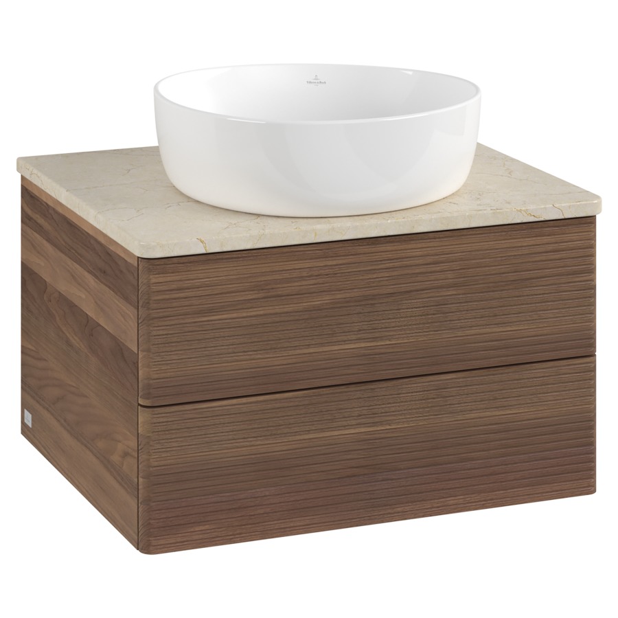 Élément inférieur  Antao
60 x 36 x 50 cm
élément de tiroir, 2&nbsp;tiroirs
avec siphon gain de place
avec matériel de fixation
pour 1 lavabo à poser 234182/234184/234185
recouvrement Botticino
sans trou pour robinet