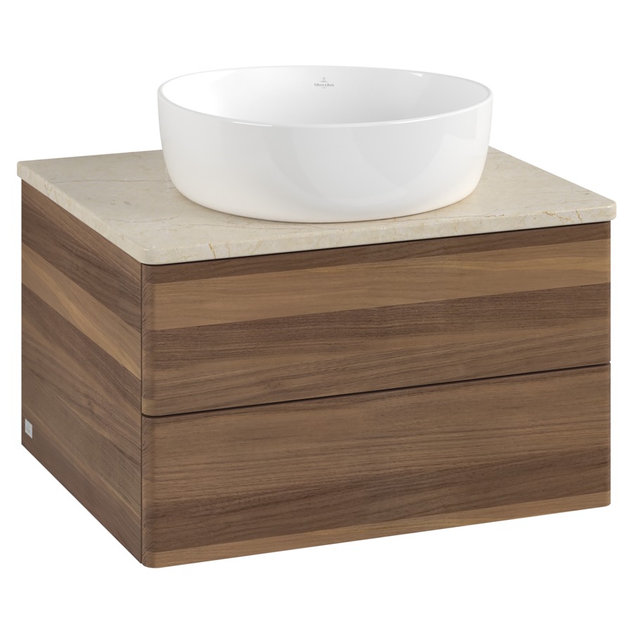 Élément inférieur  Antao
60 x 36 x 50 cm
élément de tiroir, 2&nbsp;tiroirs
avec siphon gain de place
avec matériel de fixation
pour 1 lavabo à poser 234182/234184/234185
recouvrement Botticino
sans trou pour robinet