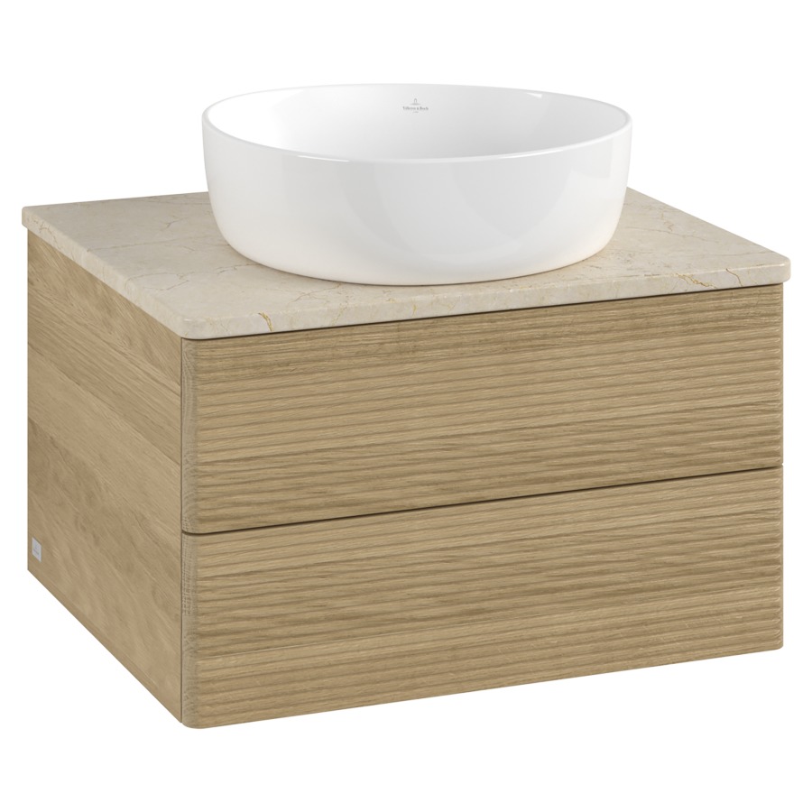 Élément inférieur  Antao
60 x 36 x 50 cm
élément de tiroir, 2&nbsp;tiroirs
avec siphon gain de place
avec matériel de fixation
pour 1 lavabo à poser 234182/234184/234185
recouvrement Botticino
sans trou pour robinet