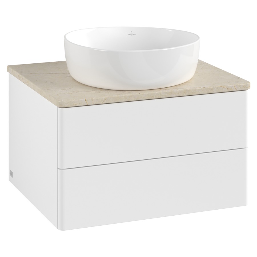 Élément inférieur  Antao
60 x 36 x 50 cm
élément de tiroir, 2&nbsp;tiroirs
avec siphon gain de place
avec matériel de fixation
pour 1 lavabo à poser 234182/234184/234185
recouvrement Botticino
sans trou pour robinet