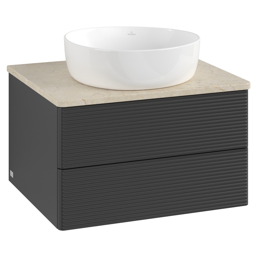 Élément inférieur  Antao
60 x 36 x 50 cm
élément de tiroir, 2&nbsp;tiroirs
avec siphon gain de place
avec matériel de fixation
pour 1 lavabo à poser 234182/234184/234185
recouvrement Botticino
sans trou pour robinet