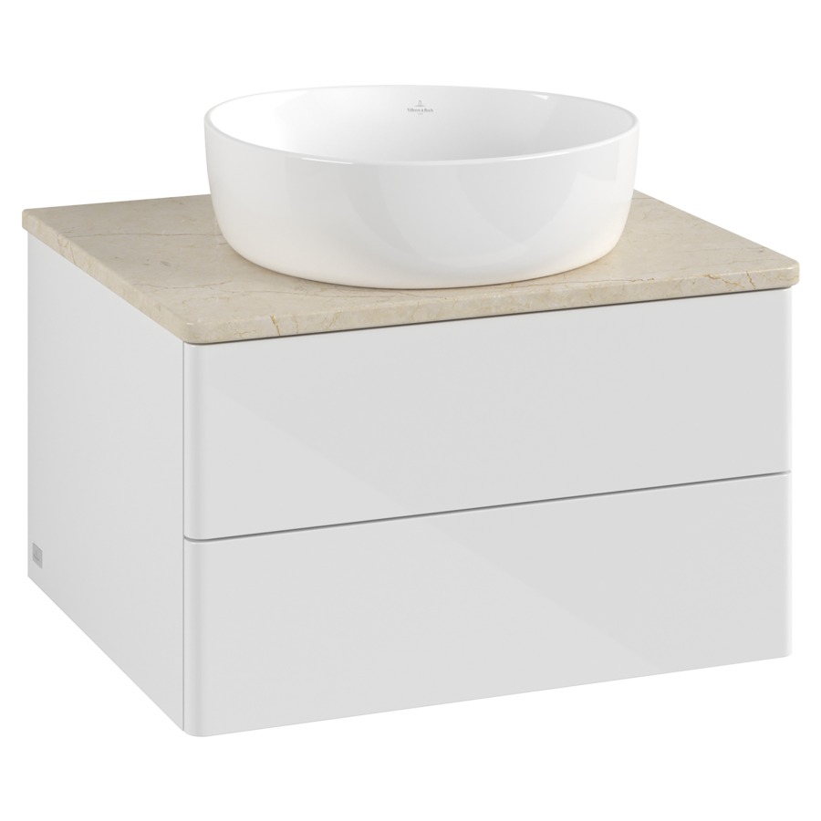 Élément inférieur  Antao
60 x 36 x 50 cm
élément de tiroir, 2&nbsp;tiroirs
avec siphon gain de place
avec matériel de fixation
pour 1 lavabo à poser 234182/234184/234185
recouvrement Botticino
sans trou pour robinet