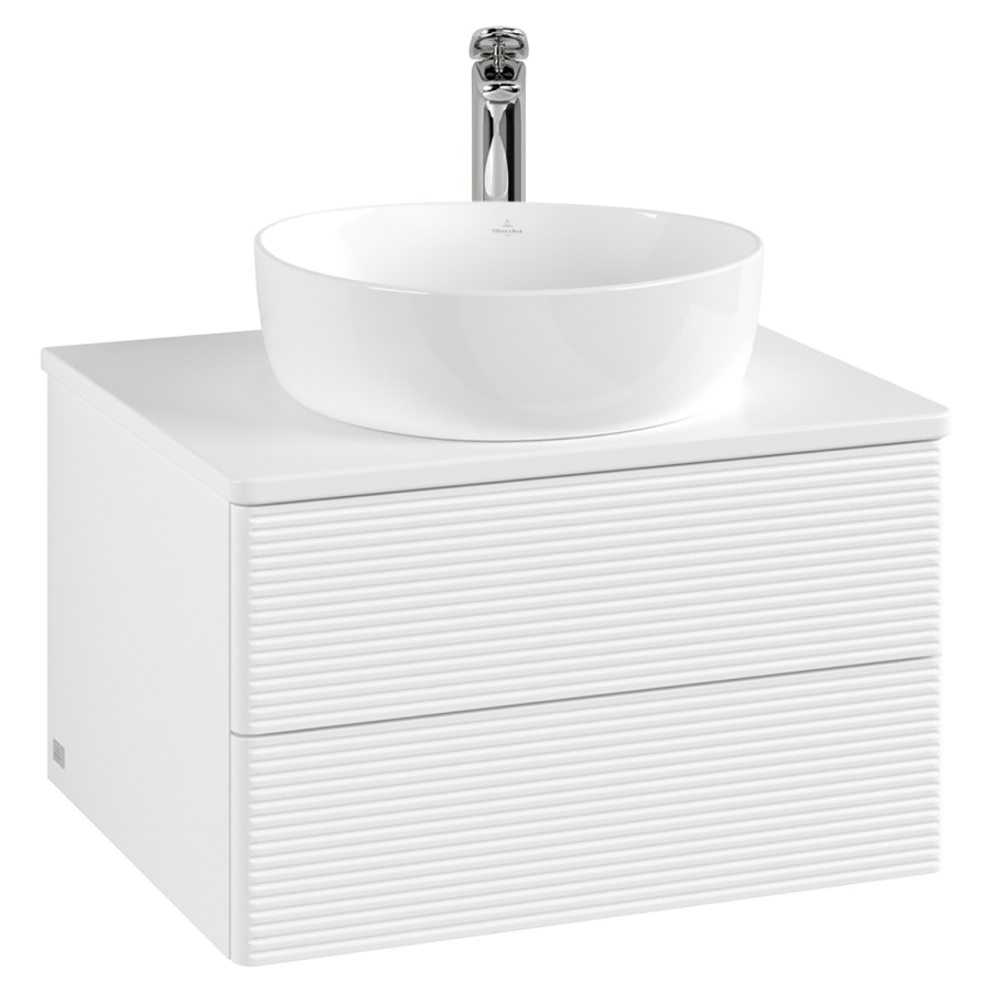 Élément inférieur  Antao
60 x 36 x 50 cm
élément de tiroir, 2&nbsp;tiroirs
avec siphon gain de place
avec matériel de fixation
pour 1 lavabo à poser 234182/234184/234185
recouvrement avec 1 trou pour robinet