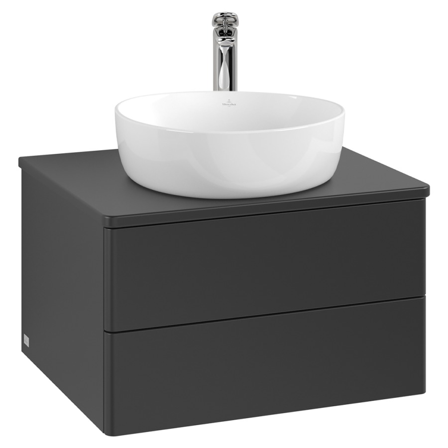 Élément inférieur  Antao
60 x 36 x 50 cm
élément de tiroir, 2&nbsp;tiroirs
avec siphon gain de place
avec matériel de fixation
pour 1 lavabo à poser 234182/234184/234185
recouvrement avec 1 trou pour robinet