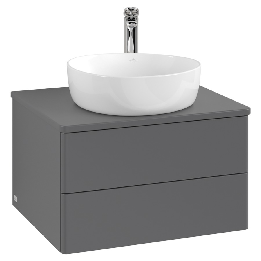 Élément inférieur  Antao
60 x 36 x 50 cm
élément de tiroir, 2&nbsp;tiroirs
avec siphon gain de place
avec matériel de fixation
pour 1 lavabo à poser 234182/234184/234185
recouvrement avec 1 trou pour robinet