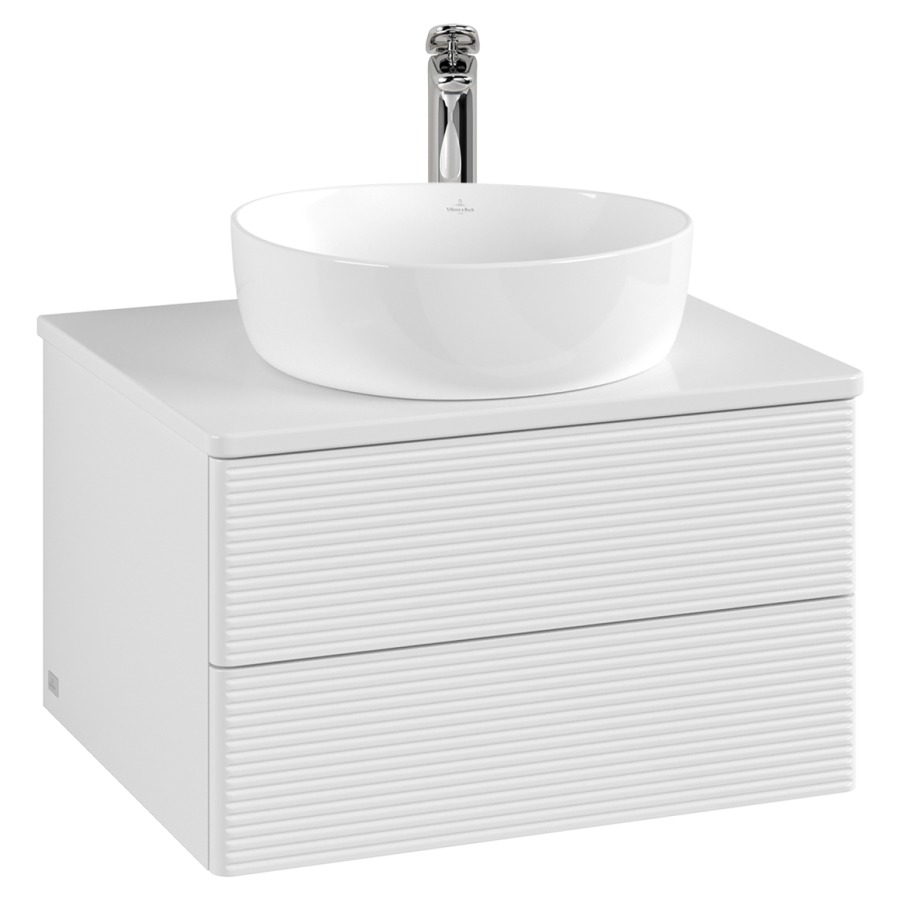 Élément inférieur  Antao
60 x 36 x 50 cm
élément de tiroir, 2&nbsp;tiroirs
avec siphon gain de place
avec matériel de fixation
pour 1 lavabo à poser 234182/234184/234185
recouvrement avec 1 trou pour robinet