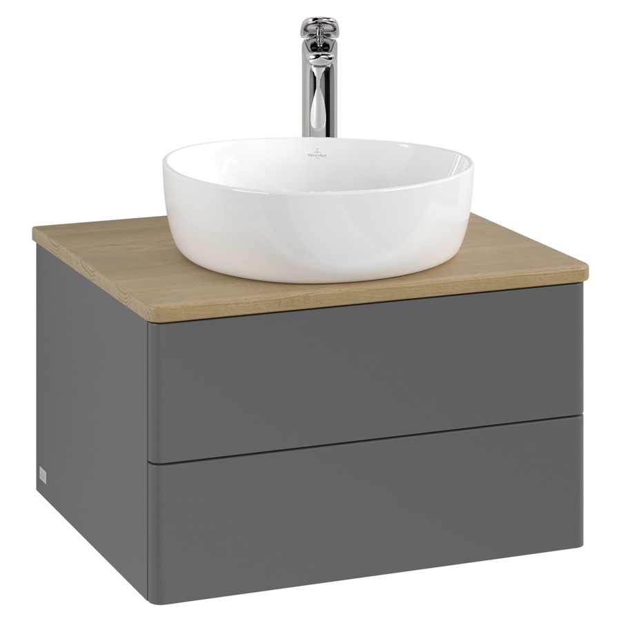 Élément inférieur  Antao
60 x 36 x 50 cm
élément de tiroir, 2&nbsp;tiroirs
avec siphon gain de place
avec matériel de fixation
pour 1 lavabo à poser 234182/234184/234185
recouvrement Honey Oak, 1 trou pour robinet