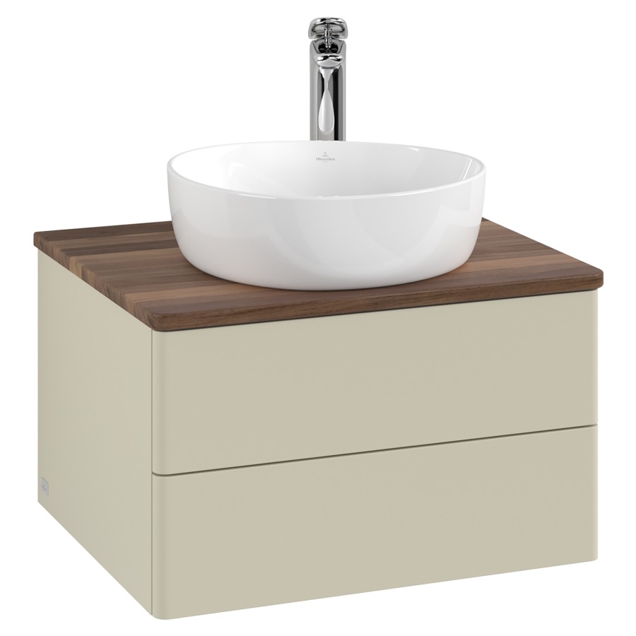 Élément inférieur  Antao
60 x 36 x 50 cm
élément de tiroir, 2&nbsp;tiroirs
avec siphon gain de place
avec matériel de fixation
pour 1 lavabo à poser 234182/234184/234185
recouvrement Warm Walnut, 1 trou pour robinet