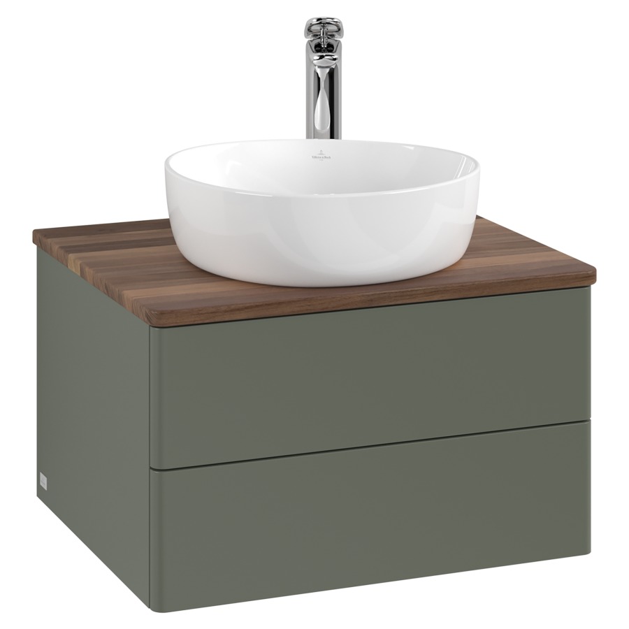 Élément inférieur  Antao
60 x 36 x 50 cm
élément de tiroir, 2&nbsp;tiroirs
avec siphon gain de place
avec matériel de fixation
pour 1 lavabo à poser 234182/234184/234185
recouvrement Warm Walnut, 1 trou pour robinet