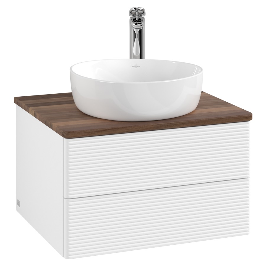 Élément inférieur  Antao
60 x 36 x 50 cm
élément de tiroir, 2&nbsp;tiroirs
avec siphon gain de place
avec matériel de fixation
pour 1 lavabo à poser 234182/234184/234185
recouvrement Warm Walnut, 1 trou pour robinet
