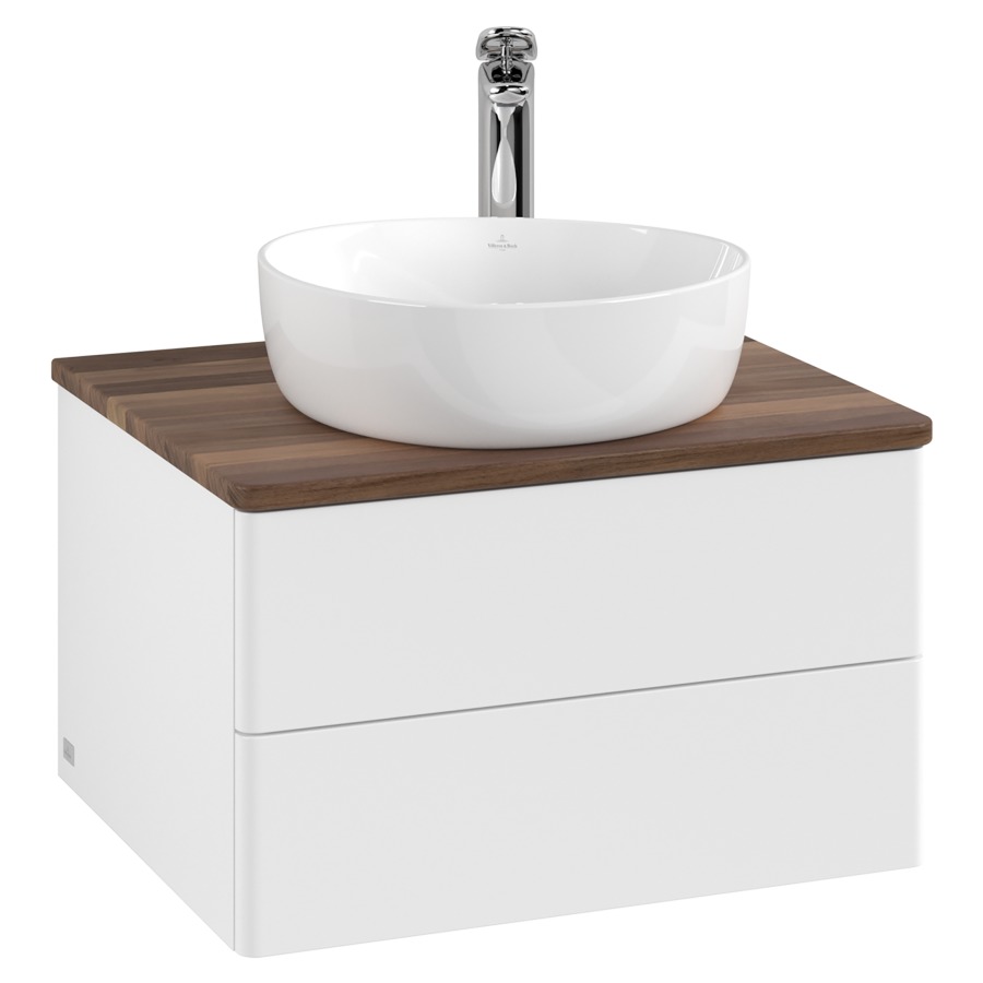 Élément inférieur  Antao
60 x 36 x 50 cm
élément de tiroir, 2&nbsp;tiroirs
avec siphon gain de place
avec matériel de fixation
pour 1 lavabo à poser 234182/234184/234185
recouvrement Warm Walnut, 1 trou pour robinet
