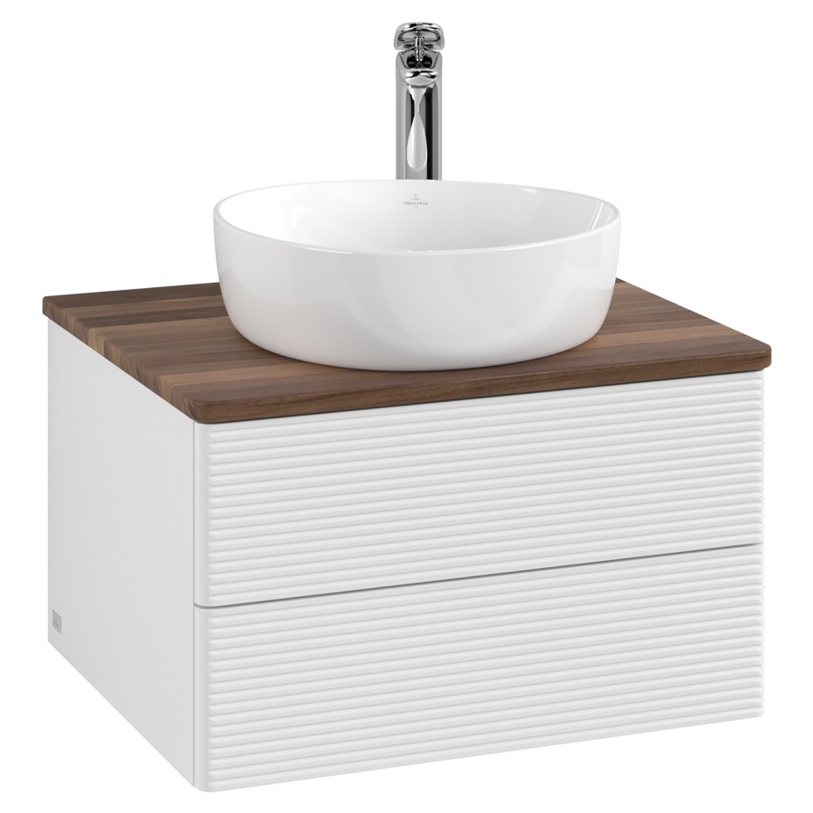 Élément inférieur  Antao
60 x 36 x 50 cm
élément de tiroir, 2&nbsp;tiroirs
avec siphon gain de place
avec matériel de fixation
pour 1 lavabo à poser 234182/234184/234185
recouvrement Warm Walnut, 1 trou pour robinet