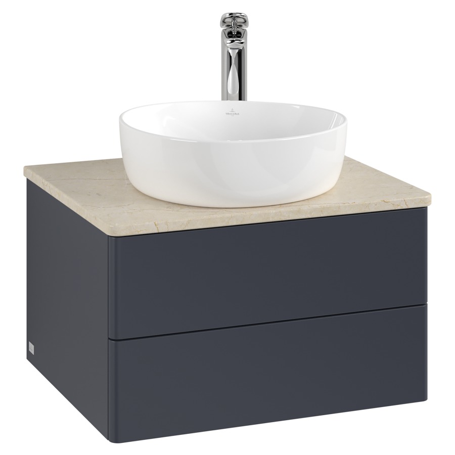 Élément inférieur  Antao
60 x 36 x 50 cm
élément de tiroir, 2&nbsp;tiroirs
avec siphon gain de place
avec matériel de fixation
pour 1 lavabo à poser 234182/234184/234185
recouvrement Botticino, 1 trou pour robinet