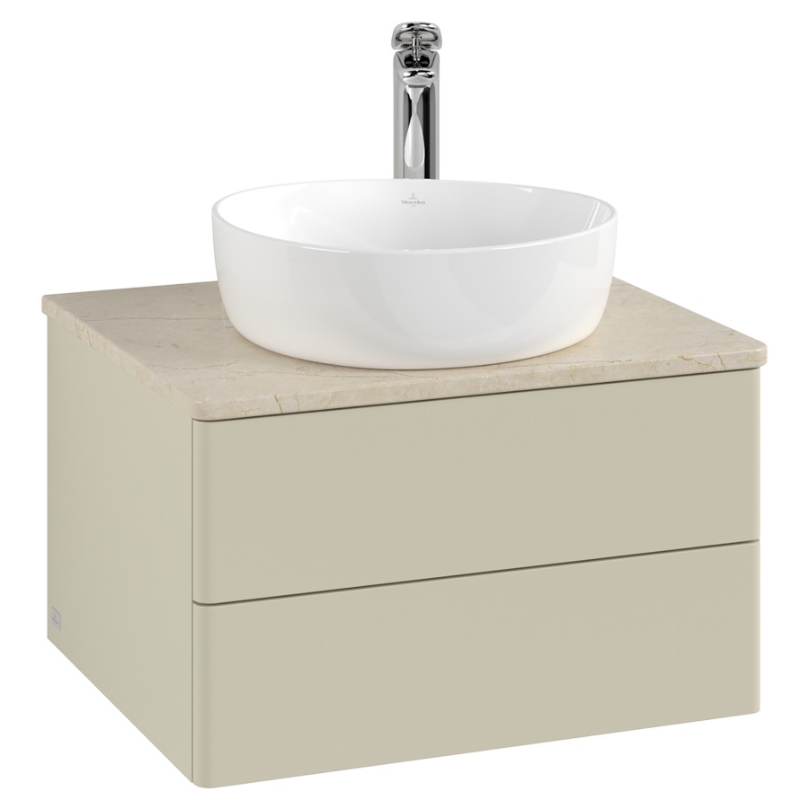 Élément inférieur  Antao
60 x 36 x 50 cm
élément de tiroir, 2&nbsp;tiroirs
avec siphon gain de place
avec matériel de fixation
pour 1 lavabo à poser 234182/234184/234185
recouvrement Botticino, 1 trou pour robinet
