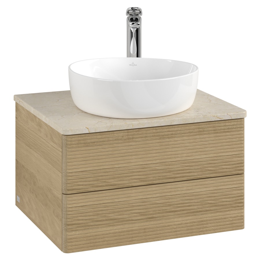 Élément inférieur  Antao
60 x 36 x 50 cm
élément de tiroir, 2&nbsp;tiroirs
avec siphon gain de place
avec matériel de fixation
pour 1 lavabo à poser 234182/234184/234185
recouvrement Botticino, 1 trou pour robinet