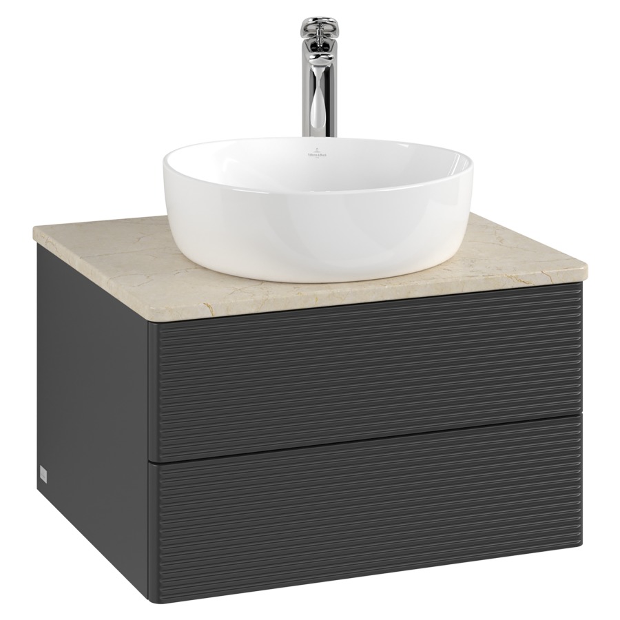 Élément inférieur  Antao
60 x 36 x 50 cm
élément de tiroir, 2&nbsp;tiroirs
avec siphon gain de place
avec matériel de fixation
pour 1 lavabo à poser 234182/234184/234185
recouvrement Botticino, 1 trou pour robinet