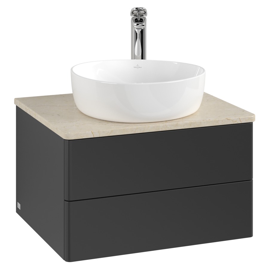Élément inférieur  Antao
60 x 36 x 50 cm
élément de tiroir, 2&nbsp;tiroirs
avec siphon gain de place
avec matériel de fixation
pour 1 lavabo à poser 234182/234184/234185
recouvrement Botticino, 1 trou pour robinet