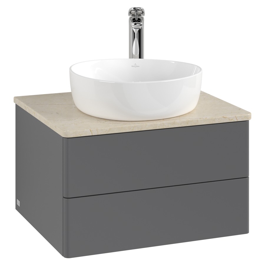 Élément inférieur  Antao
60 x 36 x 50 cm
élément de tiroir, 2&nbsp;tiroirs
avec siphon gain de place
avec matériel de fixation
pour 1 lavabo à poser 234182/234184/234185
recouvrement Botticino, 1 trou pour robinet