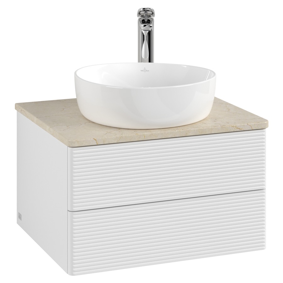 Élément inférieur  Antao
60 x 36 x 50 cm
élément de tiroir, 2&nbsp;tiroirs
avec siphon gain de place
avec matériel de fixation
pour 1 lavabo à poser 234182/234184/234185
recouvrement Botticino, 1 trou pour robinet