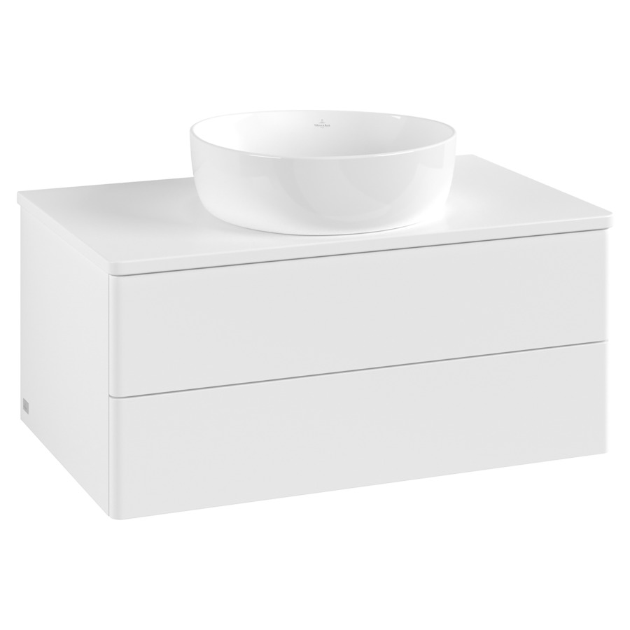 Élément inférieur  Antao
80 x 36 x 50 cm
élément de tiroir, 2&nbsp;tiroirs
avec siphon gain de place
avec matériel de fixation
pour 1 lavabo à poser 234182/234184/234185
recouvrement sans trou pour robinet