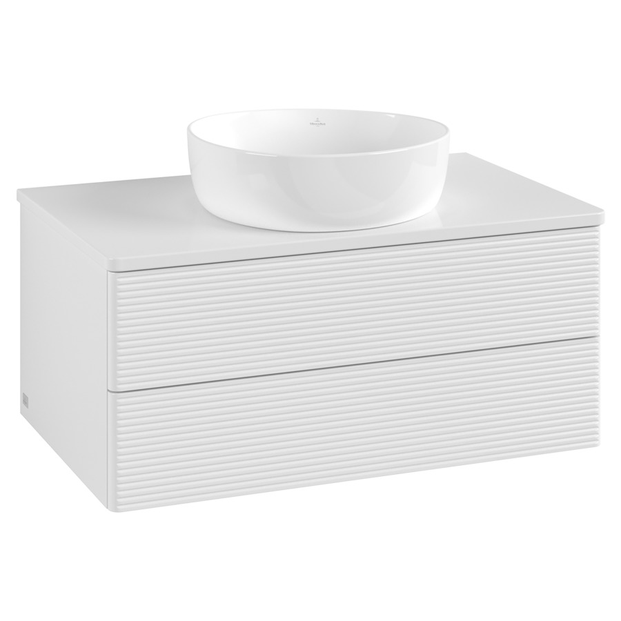 Élément inférieur  Antao
80 x 36 x 50 cm
élément de tiroir, 2&nbsp;tiroirs
avec siphon gain de place
avec matériel de fixation
pour 1 lavabo à poser 234182/234184/234185
recouvrement sans trou pour robinet