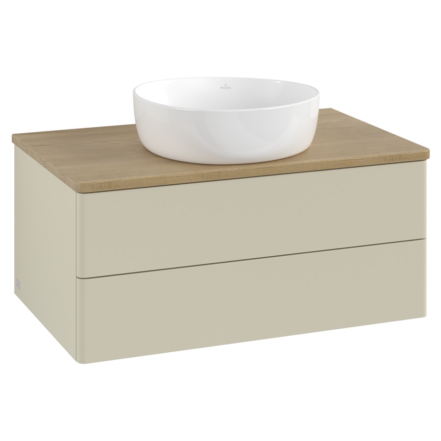 Élément inférieur  Antao
80 x 36 x 50 cm
élément de tiroir, 2&nbsp;tiroirs
avec siphon gain de place
avec matériel de fixation
pour 1 lavabo à poser 234182/234184/234185
recouvrement Honey Oak
sans trou pour robinet