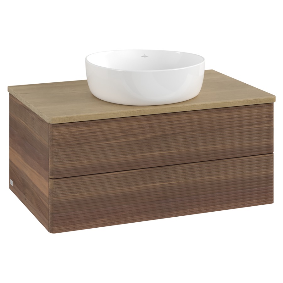 Élément inférieur  Antao
80 x 36 x 50 cm
élément de tiroir, 2&nbsp;tiroirs
avec siphon gain de place
avec matériel de fixation
pour 1 lavabo à poser 234182/234184/234185
recouvrement Honey Oak
sans trou pour robinet