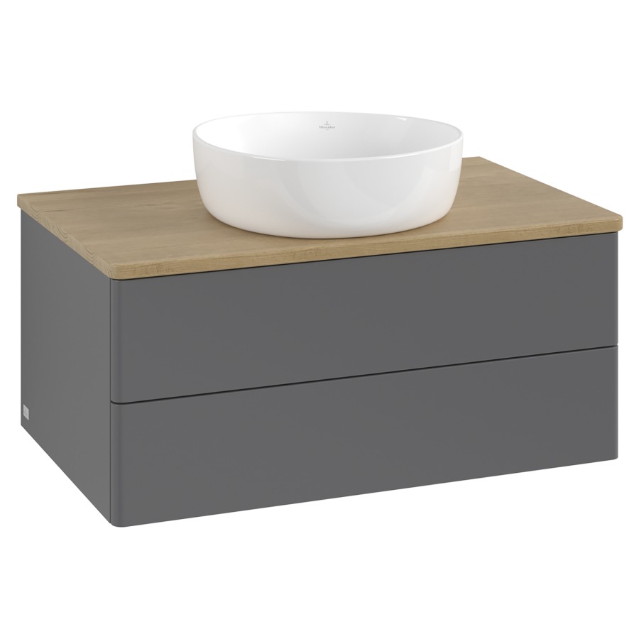 Élément inférieur  Antao
80 x 36 x 50 cm
élément de tiroir, 2&nbsp;tiroirs
avec siphon gain de place
avec matériel de fixation
pour 1 lavabo à poser 234182/234184/234185
recouvrement Honey Oak
sans trou pour robinet