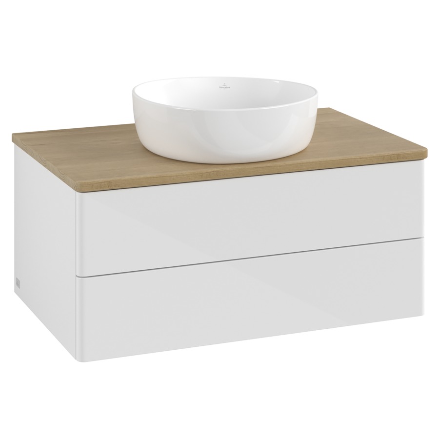 Élément inférieur  Antao
80 x 36 x 50 cm
élément de tiroir, 2&nbsp;tiroirs
avec siphon gain de place
avec matériel de fixation
pour 1 lavabo à poser 234182/234184/234185
recouvrement Honey Oak
sans trou pour robinet
