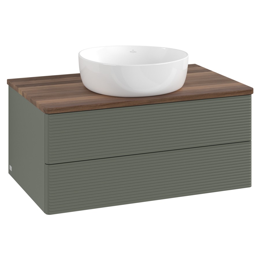 Élément inférieur  Antao
80 x 36 x 50 cm
élément de tiroir, 2&nbsp;tiroirs
avec siphon gain de place
avec matériel de fixation
pour 1 lavabo à poser 234182/234184/234185
recouvrement Warm Walnut
sans trou pour robinet