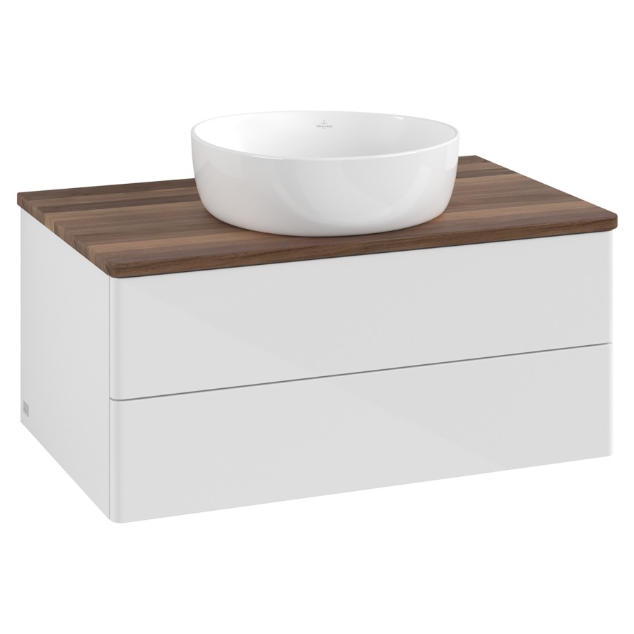 Élément inférieur  Antao
80 x 36 x 50 cm
élément de tiroir, 2&nbsp;tiroirs
avec siphon gain de place
avec matériel de fixation
pour 1 lavabo à poser 234182/234184/234185
recouvrement Warm Walnut
sans trou pour robinet