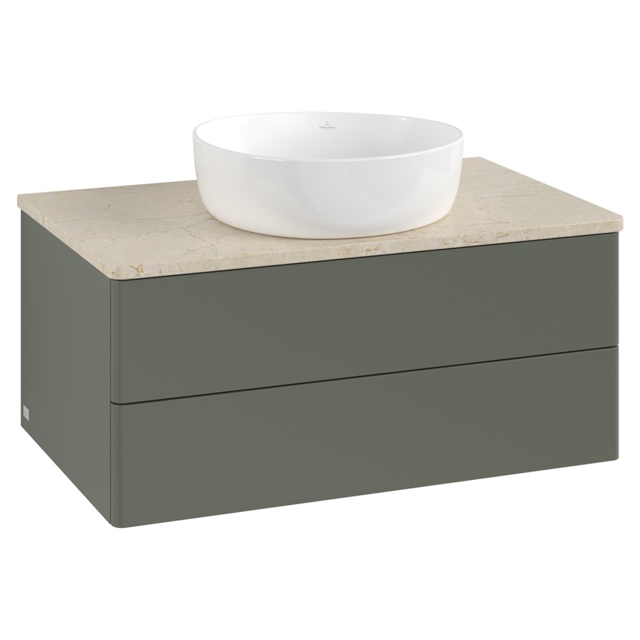 Élément inférieur  Antao
80 x 36 x 50 cm
élément de tiroir, 2&nbsp;tiroirs
avec siphon gain de place
avec matériel de fixation
pour 1 lavabo à poser 234182/234184/234185
recouvrement Botticino
sans trou pour robinet