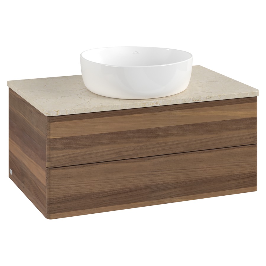 Élément inférieur  Antao
80 x 36 x 50 cm
élément de tiroir, 2&nbsp;tiroirs
avec siphon gain de place
avec matériel de fixation
pour 1 lavabo à poser 234182/234184/234185
recouvrement Botticino
sans trou pour robinet