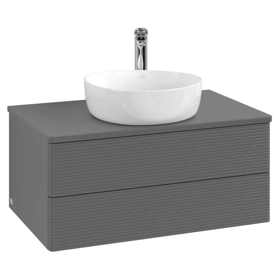 Élément inférieur  Antao
80 x 36 x 50 cm
élément de tiroir, 2&nbsp;tiroirs
avec siphon gain de place
avec matériel de fixation
pour 1 lavabo à poser 234182/234184/234185
recouvrement avec 1 trou pour robinet