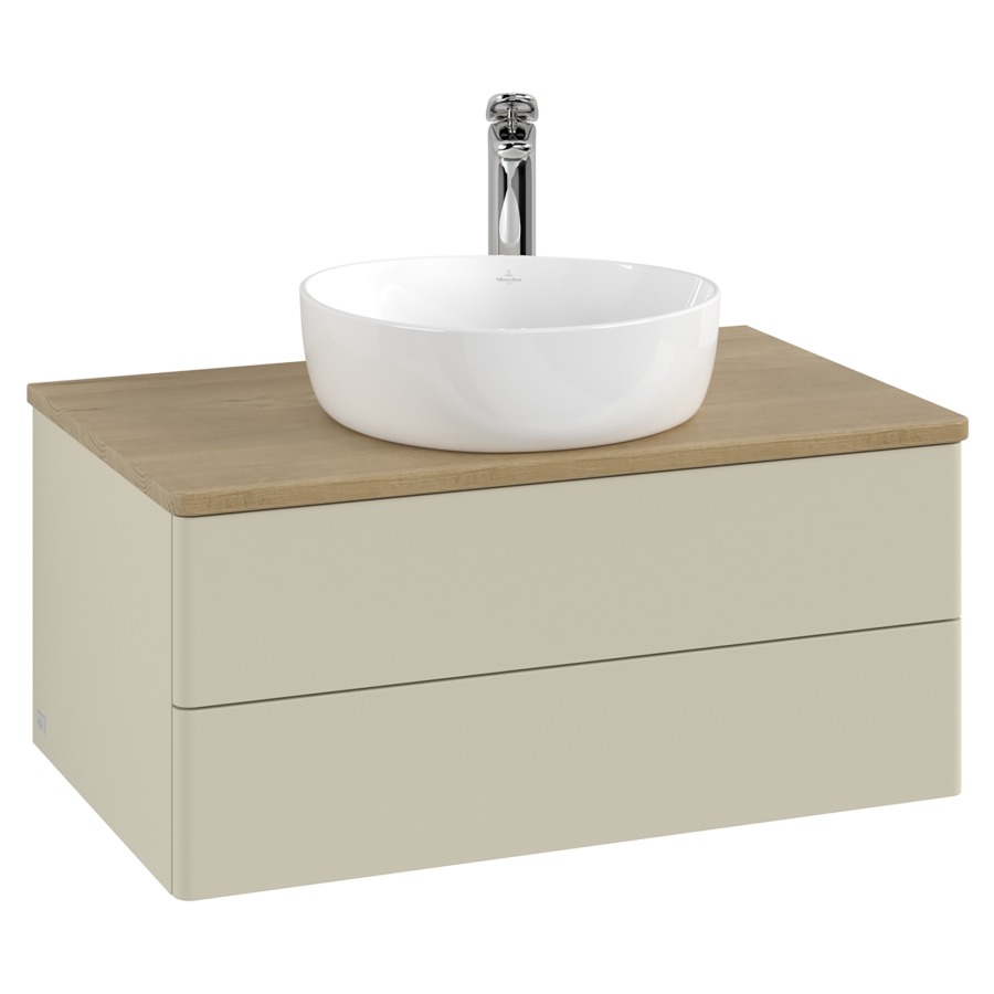 Élément inférieur  Antao
80 x 36 x 50 cm
élément de tiroir, 2&nbsp;tiroirs
avec siphon gain de place
avec matériel de fixation
pour 1 lavabo à poser 234182/234184/234185
recouvrement Honey Oak, 1 trou pour robinet