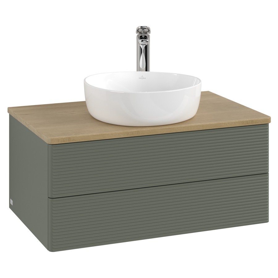 Élément inférieur  Antao
80 x 36 x 50 cm
élément de tiroir, 2&nbsp;tiroirs
avec siphon gain de place
avec matériel de fixation
pour 1 lavabo à poser 234182/234184/234185
recouvrement Honey Oak, 1 trou pour robinet