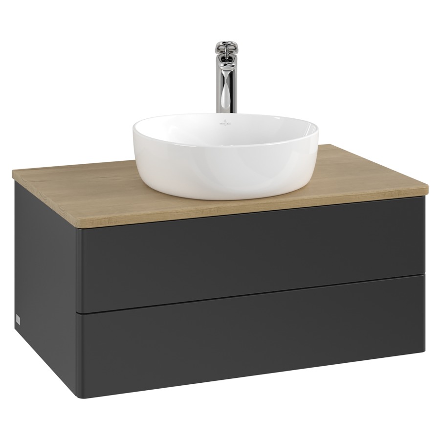 Élément inférieur  Antao
80 x 36 x 50 cm
élément de tiroir, 2&nbsp;tiroirs
avec siphon gain de place
avec matériel de fixation
pour 1 lavabo à poser 234182/234184/234185
recouvrement Honey Oak, 1 trou pour robinet