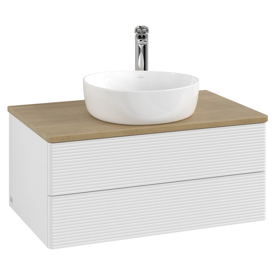 Élément inférieur  Antao
80 x 36 x 50 cm
élément de tiroir, 2&nbsp;tiroirs
avec siphon gain de place
avec matériel de fixation
pour 1 lavabo à poser 234182/234184/234185
recouvrement Honey Oak, 1 trou pour robinet