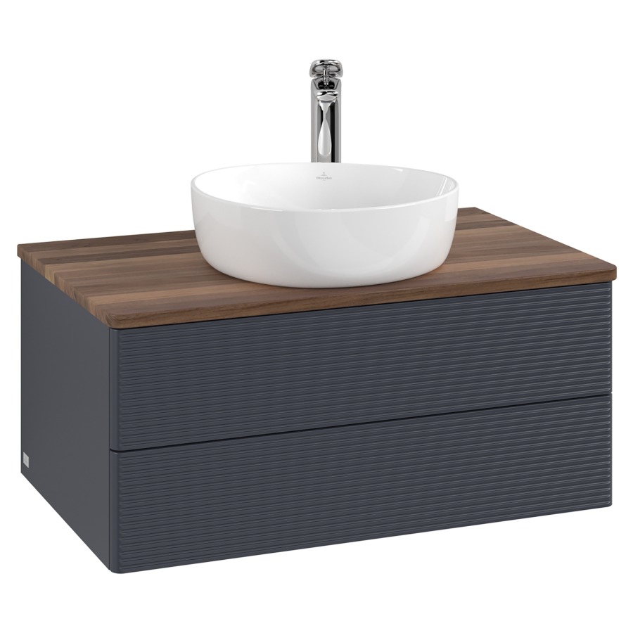 Élément inférieur  Antao
80 x 36 x 50 cm
élément de tiroir, 2&nbsp;tiroirs
avec siphon gain de place
avec matériel de fixation
pour 1 lavabo à poser 234182/234184/234185
recouvrement Warm Walnut, 1 trou pour robinet